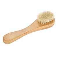 Pasamer Wooden Handle Face Brush Exfoliating Cleaning Skin Brush Tool