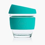 JOCO 8oz Glass Reusable Coffee Cup (Mint)