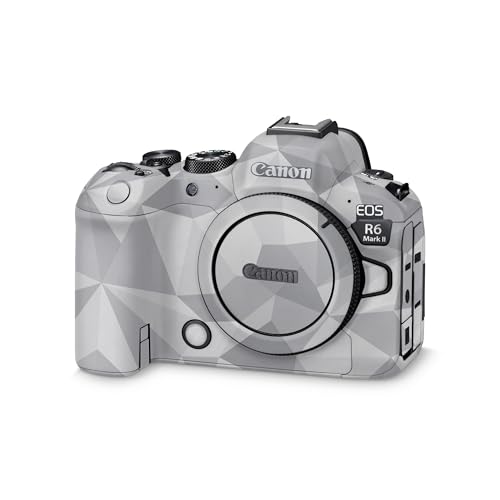 Camera Skin Compatible with Canon EOS R6 Mark II Camera (2022) - Gray Polygon -…
