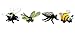 Looking Glass Miniature Collectible - Bee / Dragonfly / Wasp (4-Pack)