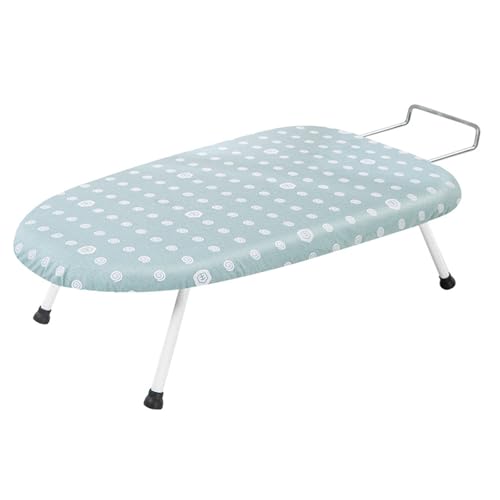 GLYYR Small Ironing Board, Space Saver Table Compact Ironing Board Portable Small Iron Board with Sleeve Iron Board, Iron Rest, for Home Laundry Room or Dorm Use, 61x36cm