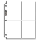 Ultra-Pro 4-Pocket Pages (Postcards) - 100 Pages per box (Quantity of 1) [Misc.]