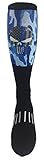 MOXY Sock The Thin Blue Line Punisher Skull Deadlift Block Knee-High Dye-Sublimated Socks