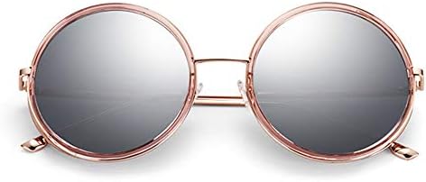 偏光サングラス100 Uv400保護ラウンドフレームアイウェアを運転する女性のファッション 至高 色 Silver