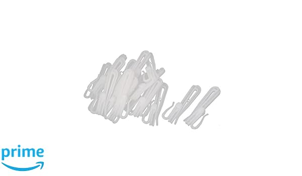 Amazon Com Uxcell 20pcs 7cm Length White Plastic Window Curtain