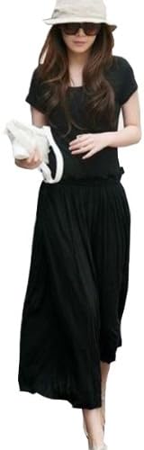 Amazon Co Jp マキシ丈ワンピース ドルマン マキシ丈 ワンピース 無地 マキシワンピ スカート 半袖 Aライン ロングワンピース M グレー ウェア シューズ 服 ファッション小物