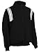 Adams USA Smitty Umpire 1/2 Zip Long Sleeve Pullover Jacket (Black/White, Large)