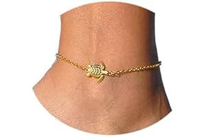 FUTIMELY Sea Turtle Anklets for Women Adjustable Gold Turtle Anklets Beach Ankle Chain Fashion Bracelets Jewelry Gift for Women Girls