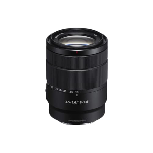 Sony SEL18135 Objetivo Zoom APS-C,18-135 mm F3.5-5.6, compacto y ligero con OSS, montura E, Ideal para viajes, uso diario y vídeo (compatible con ZV-E10, A6400, A6700)