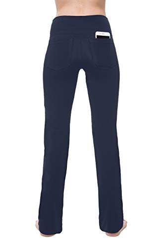 image for NIRLON Straight Leg Yoga Pants high Waist Workout Leggings for Women P