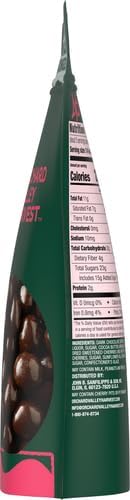 ORCHARD VALLEY HARVEST DARK CHOCOLATE DIPPED CHERRIES, MADE WITH REAL CHERRIES, GLUTEN FREE, NON-GMO, NO ARTIFICIAL COLORS, STAND UP BAG, 8 OZ (PACK OF 1), ON-THE-GO SNACK FOR THE WHOLE FAMILY