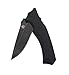 QSP Fast Opening Folding Pocket Knife Ball Bearing System, 440C Blade G10 Handle, 5.2'' Closed, Man's Gift, (Black Titanium Coated Stone Wash Blade,Black G10 Handle)