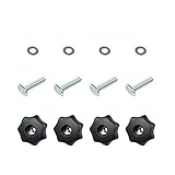 POWERTEC 71484 T-Track Knob Kit w/ 7 Star Threaded