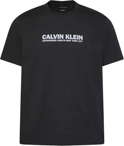 Herren T-Shirt Kurzarm mit Rundhalsausschnitt, Schwarz (Black), XL