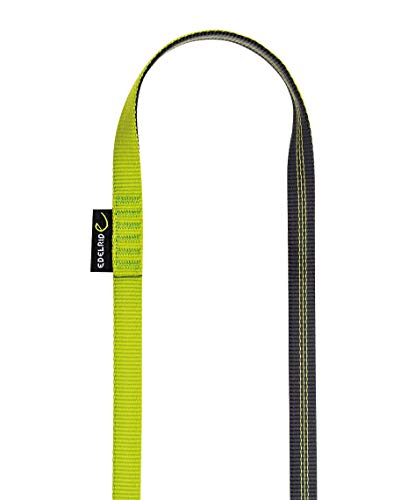 EDELRID Sangle Tubular Sling 60 cm Gris foncé/Jaune Fluo