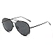 CHB Women's HD Mirrored Creative Irregular Lens Aviator Metal Frame Street Fashion Designer Polarized Sunglasses UV400 with Case