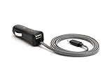 Griffin PowerJolt Dual Car Charger with Lightning Connector 12 Watt - Max-rate charging for iPad, iPhone and iPod