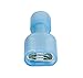 50 PCS Blue Female Nylon Disconnect Spade Terminal, 16-14 Gauge, Fully-Insulated Crimp Connector for Marine & Automotive Use - 0.25” Tin Plated Brass Receptacle