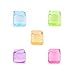 Kikkerland Square Reusable Ice Cubes, Made of Plastic (Set of 30) | Filled With Pure Water