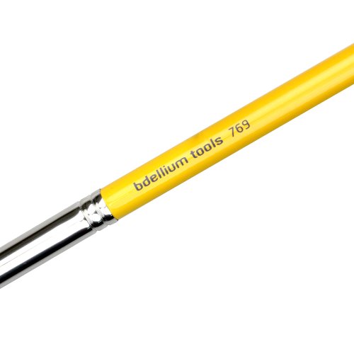 Bdellium Tools Studio Line Angled Contour Brush, Yellow