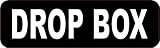 StickerTalk Drop Box Vinyl Sticker, 10 inches by 3 inches