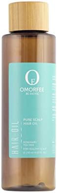 Omorfee Pure Scalp Hair Oil (100% Organic, Anti-Dandruff), 150ml (Peppermint, Tea Tree & Basil Oil)