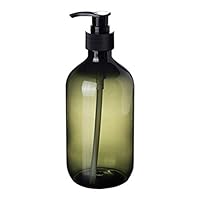 blackbirdlee Plastic Refill Bottle, Lotion Shampoo Shower Gel Holder Soap Dispenser Empty Bath Pump Bottle Cosmetic Atomizer, Hair Gel Face Wash Cream Pump Bottles Green 300ml