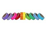 Scraft Artise (10) Rolls of Washi Rainbow Masking Tape, Japanese Decorative Set, 15mm x 10m, approx. 5/8