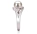 Clare White 6-7mm AAA Quality Freshwater 925 Sterling Silver Cultured Pearl Ring For Women - Size-8