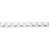 Nuvo SF77/195 Eight Light Vanity Strip, Polished Chrome, 48-Inch