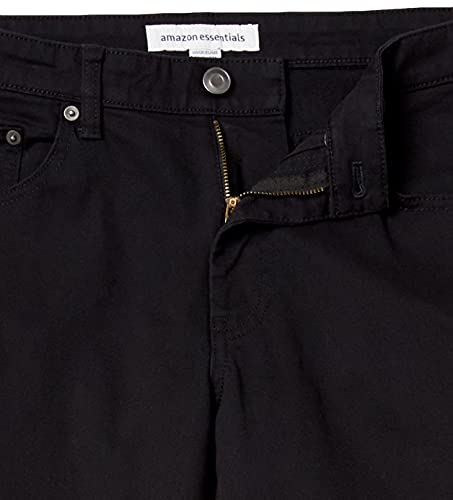 Amazon Essentials Herren 5-Pocket-Stretch-Twillhose, Gerade Geschnitten, Schwarz, 28W / 30L 8