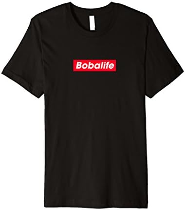 Mens BOBALIFE - Asian Style Bubble Tea Designer Premium T-Shirt Medium Black
