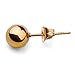Jstyle Stainless Steel Mens Womens Ball Stud Earrings for Women Round 2-7mm 6 Pairs
