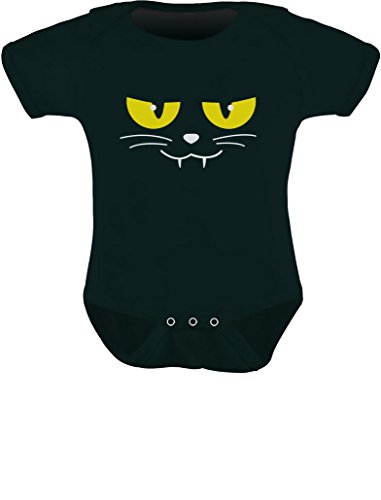 TeeStars- Halloween Cat Face Easy Costume for Baby Boy / Girl Cute Baby Bodysuit