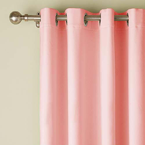Passenger Pigeon Blackout Velvet Curtains Premium Pink Grommet