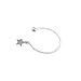 Charm Rings Silver plated Open End Tail Midi Star Ring for Women
