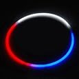 24" Lumistick Glow Stick Necklaces Tri-Color Red White and Blue (50 necklaces)