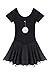 Arshiner Girls Ballet Leotard with Chiffon Tutu Skirt Dance Wear Short Sleeve Toddler Ballerina Outfit Dress