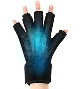 Tolaccea Finger Arthritis Compression Ice Glove for Pain Relief, Adjustable Wrist Strap Hand Wris...