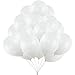 K KUMEED White Balloons Latex Party Balloons, 100 PCS Helium Balloons for Wedding Birthday Party Decorations primary
