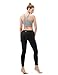 TSLA Women's High Waist Yoga Pants, Athletic 4-Way Stretch Leggings, Lightweight Workout Running Tights, Yoga Midwaist Pants Black, Medium