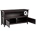 Yaheetech X- Design Wood TV Stand Storage Console for TVs up to 46 in Wide, Espresso