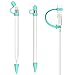 Accessories for Apple Pencil Replacement Cap Holder Cover, Silicone Charging Cable Adapter Tether with 2 Charging Caps Holders and 2 Protective Nib Covers for iPad Pro 9.7