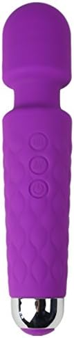 YAMISR Multi-Speed Waterproof & Rechargeable Cordless Therapeutic Massager Personal Electric Wand Massager Mini Wireless Powerful Travel Friendly For Muscle Aches & Sports Recovery (Purple01)