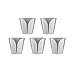 KES Kitchen Towel Hooks Self Adhesive Dish Towel Holder Hand Towel Hook Rack Hanger Ring RUSTPROOF Stainless Steel Brushed Finish5 Pack, AH7201-2-P5