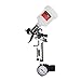 PowRyte Mini HVLP Gravity Feed Air Spray Gun with Regulator