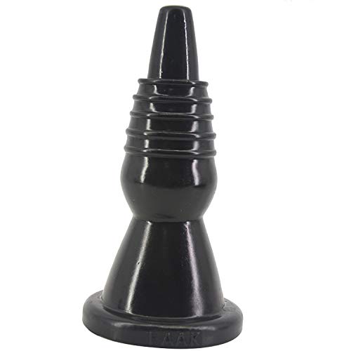 TYX HOME Plug Anal Big Dildo Concave-Convex Huge Butt Plug Erotic Stuffed Anus Massage Sex Toy for Women,Black