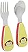 Skip Hop Toddler Utensil Set Fork and Spoon Set, Dishwasher Safe, Monkey