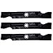 mowtownusa Lawn Mower Blade Set of 3 for 50