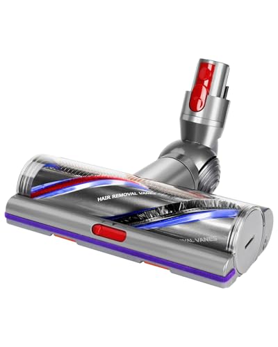 iRobacc V11 V15 SV22 SV28 Spazzola High Torque per Dyson V7 V8 V10 V11 V15, Spazzola Motorizzata Ideale per Tappeti e Pavimenti Duri,Flusso d'Aria Regolabile